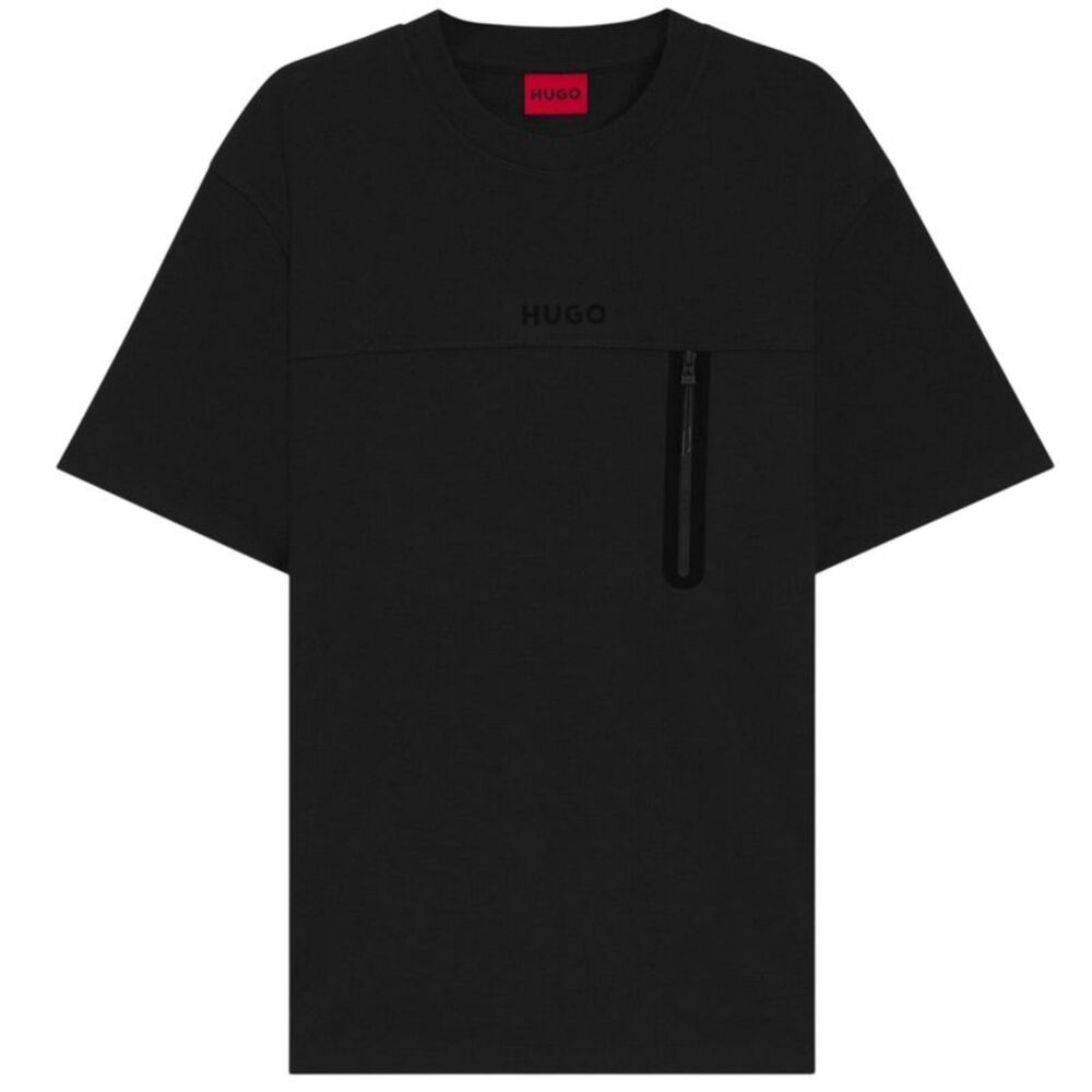 Hugo Boss Mens Dubi Tech Relaxed Fit T-Shirt / Black